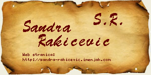 Sandra Rakićević vizit kartica